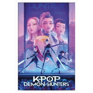 Trends International Netflix KPop Demon Hunters (2025) - One Sheet Framed Wall Poster Prints - 1 of 4