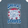 Women's - Teenage Mutant Ninja Turtles - Shells And Stripes Graphic Racerback Tank - 2 of 4