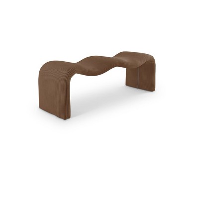 Meridian Furniture,Willow Corduroy Fabric Bench