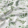 Sweet Jojo Designs Queen Duvet Cover and Shams Set Botanical Green White 3pc - 3 of 4