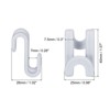 Unique Bargains Clothes Closet Space Saver ABS Extender Hanger Connector Hooks 30 Pcs - 2 of 4