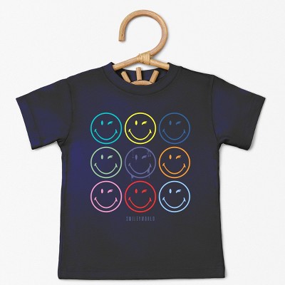 The Juniper Shop SmileyWorld Wink Rainbow Swirl Toddler Short Sleeve Tee
