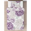 Sweet Jojo Designs Girl Twin Comforter Bedding Set Peony Floral Garden Purple Ivory and Green 2pc - 3 of 4