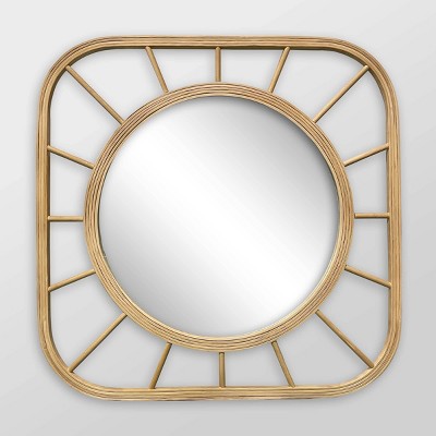 28 Round Decorative Wall Mirror Brass - Project 62™