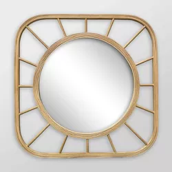 Bamboo Square Mirror - Pillowfort™