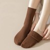 Anna-Kaci Women's 3-Pack Thermal Wool Blend Socks with Plush Lining for Winter Warmth - 2 of 2