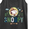 Women's - Peanuts - Ranger Snoopy Graphic Racerback Tank - 2 of 4