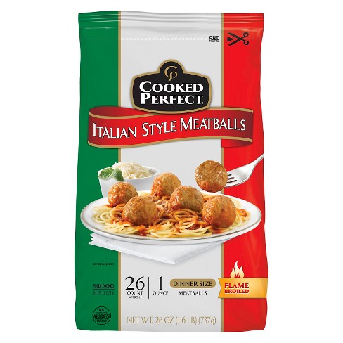 Cooked Perfect Italian Meatballs - 26oz : Target