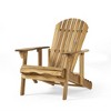Folding Adirondack Chair Outdoor Wooden Accent Furniture, Adjustable Reclining Adirondack Chair, Comfortable Lounge Chairs - 2 of 4