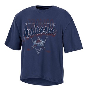 NHL Colorado Avalanche Women's Short Sleeve Dark Fashion T-Shirt - 1 of 3