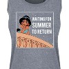 Women's - Disney Princess - Waiting For Summer Graphic Racerback Tank - 2 of 4