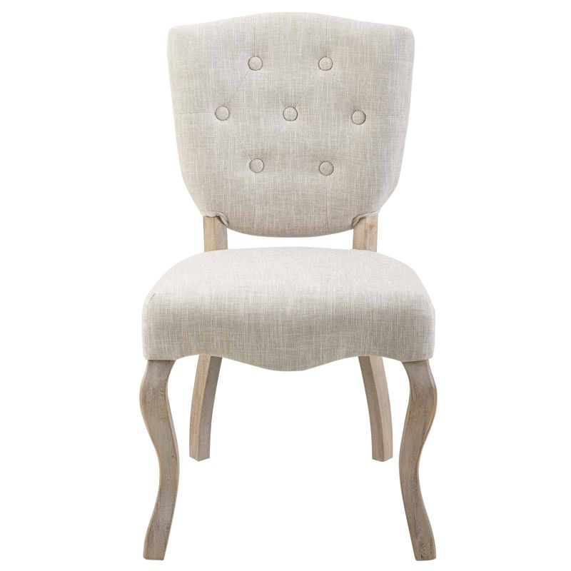 Array Vintage French Upholstered Dining Side Chair Beige - Modway, 1 of 6