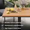 Maggift Patio Seating Sets, Outdoor Dining Set for 5, Patio Table and Chairs Set for Lawn, Deck Backyard, Poolside, Gray, 18.9"*24.6"*30.5" - 4 of 4