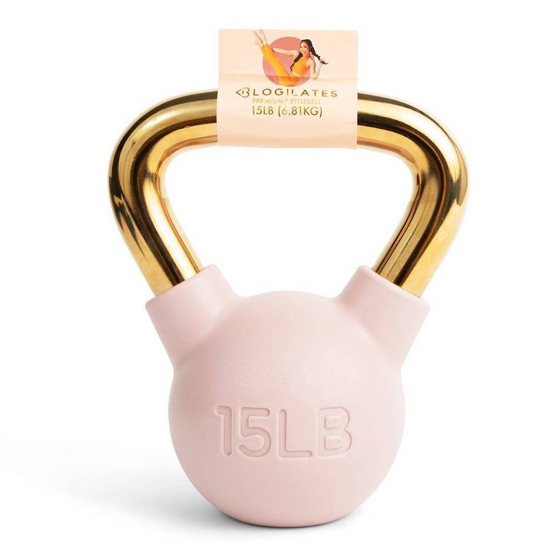 Blogilates Iron Kettlebell - Coral Pink 15lbs, 4 of 11