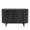 Storage Sideboard U-Shaped Curved Design Light Luxury Sideboard With Adjustable Shelves & 4 Doors, 220lbs Load Capacity - 3 of 4