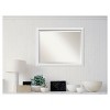 32" x 26" Blanco Wood Framed Wall Mirror White - Amanti Art - 3 of 4