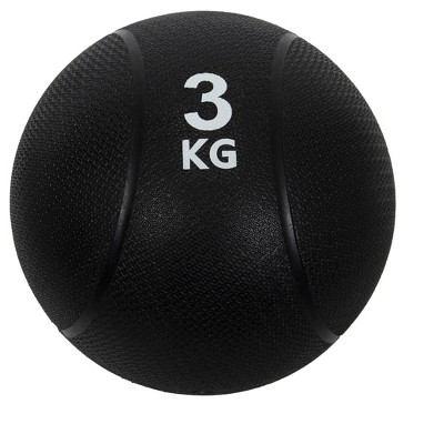 Mind Reader Medicine Ball, Black, 3 kg/6.6 lb.