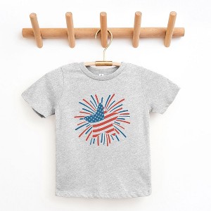 The Juniper Shop Star Flag Firework Toddler Short Sleeve Tee - 1 of 2