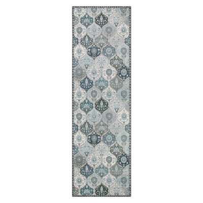 Lahome Moroccan Trellis Washable Area Rug-Soft Carpet for Living Room, Bedroom, or Entryway