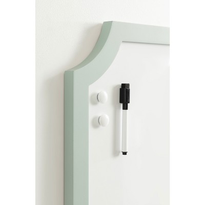 Holbrook Green Magnetic Dry Erase Board with Marker and Magnets