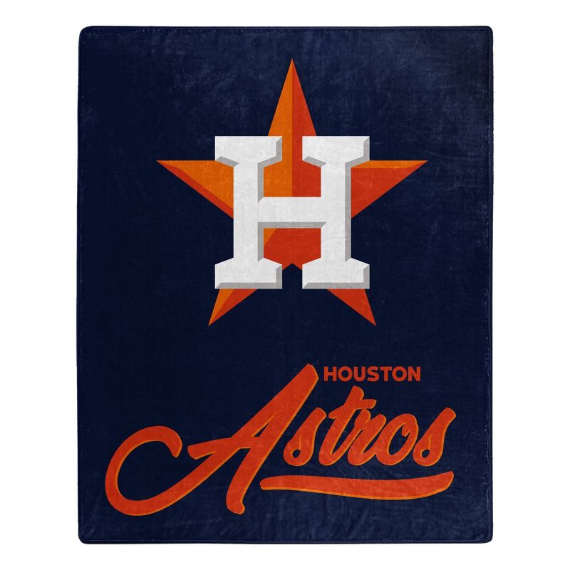 MLB Houston Astros 50 x 60 Raschel Throw Blanket, 1 of 4