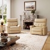 Oversized Rocker Recliner for Adults, Massage and Heating, Rocking Chair with 1.5X Sponge Comfort Arm and Back, PU Leather Manual Recliner Chair - 4 of 4