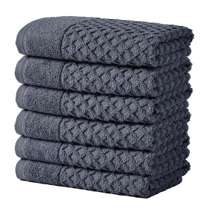Cotton Quick-Dry Textured Towels - Great Bay Home. - 1 of 4