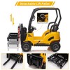 12V Kids Electric Ride-On Forklift Car with Tent,Liftable Fork & Pallet,Remote Control¨CFun Construction Toy for Toddlers - 4 of 4
