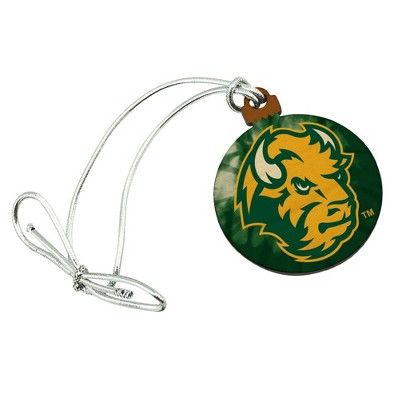 North Dakota State Tie Dye Mini Small Tiny Wood Christmas Tree Holiday Ornament