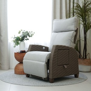 GRANDPATIO Recliner Patio Chair with Cushions - 1 of 4