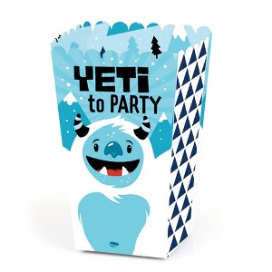 Big Dot of Happiness Yeti to Party - Abominable Snowman Party or Birthday Party Favor Popcorn Treat Boxes - Set of 12 - 1 of 4
