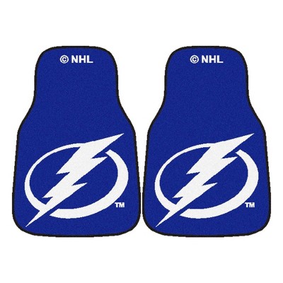 NHL Tampa Bay Lightning Carpet Car Mat Set - 2pc