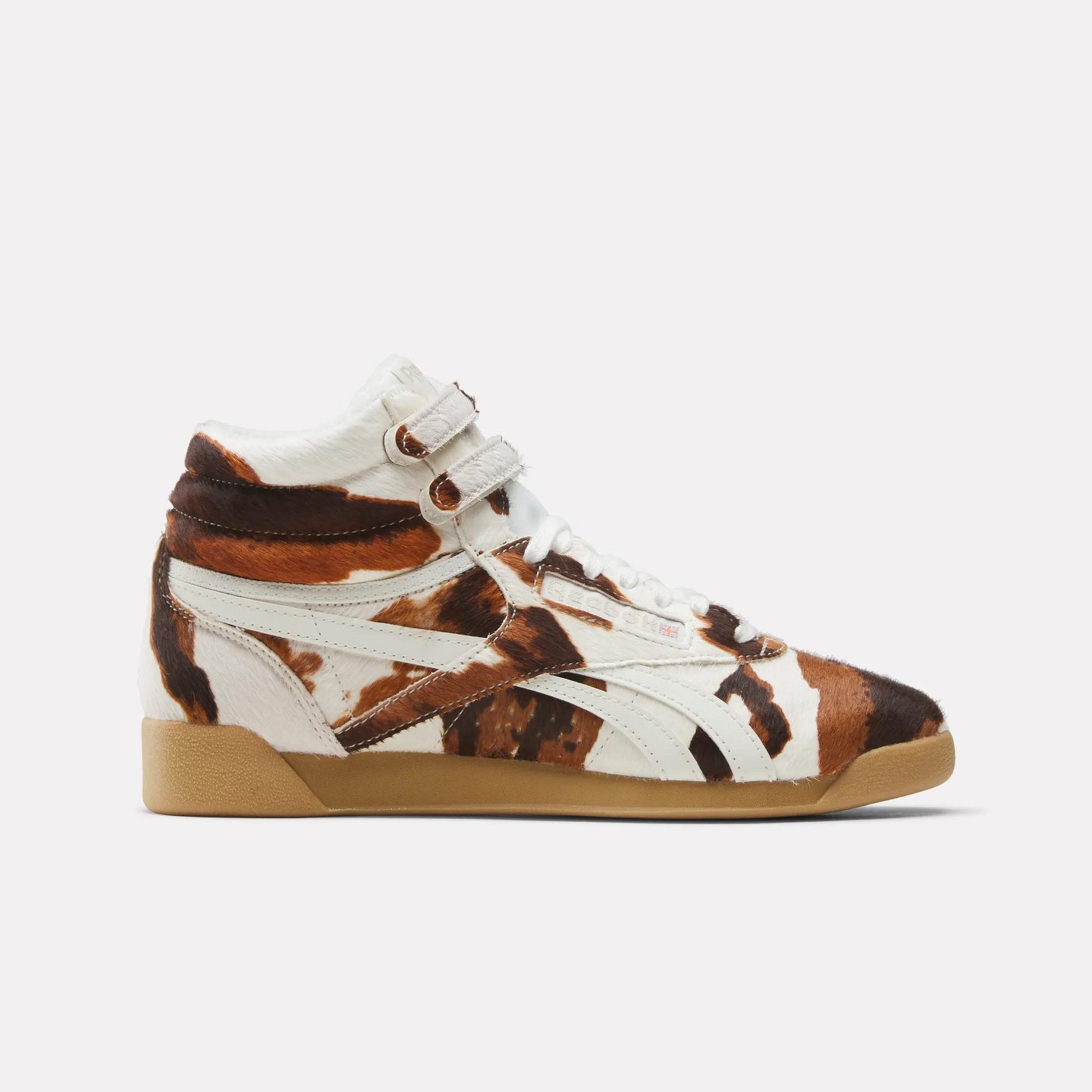 Женские кроссовки Reebok Freestyle Hi Shoes Size 6 Cow/Chalk/Gum — фото 1