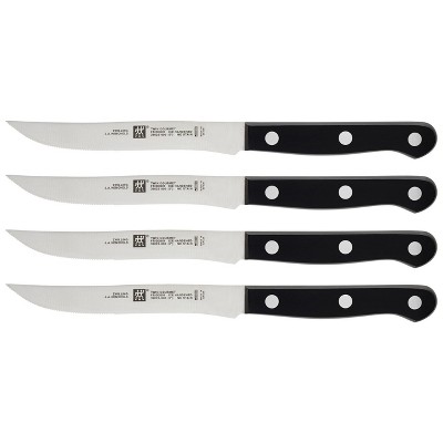 Joyjolt 4pc Steak Knives Set Of 4. High Carbon, X50 German Steel Kitchen  Knife Set : Target