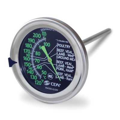 CDN Glowing Large Instant Read Meat and Poultry Roasting Thermometer