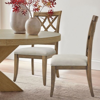 Wooden Dining Chairs set of 2,Retro Kitchen Dining Room Chairs With Curved Back,Upholstered Dining Chairs With Wooden Frame-Maison Boucle