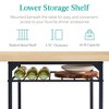 Best Choice Products 3-Piece Modern Dining Set, Square Table & Chairs Set w/ Steel Frame, Built-In Storage Rack - 4 of 4