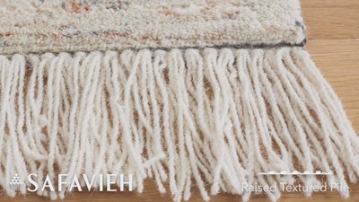 Silk Road Ivory Wool 6' Square Tufted Area Rug