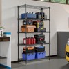 APRILSOUL  13.7" D x 23.6" W x 62.4" H 1250 lbs Steel Heavy Duty 5-Tier Utility Shelving Unit Steel Organizer Wire Rack in Chrome - 3 of 4