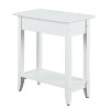 HomeStock Belmont Flip Top End Table with Concealed Storage Compartment, Straight Legs and Sleek Narrow Design for Any Living Room - 3 of 4
