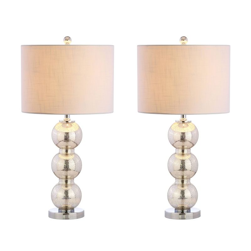 27" (Set of 2) Bella Glass Triple Sphere Table Lamp (Includes Energy Efficient Light Bulb) - JONATHAN Y, 1 of 6