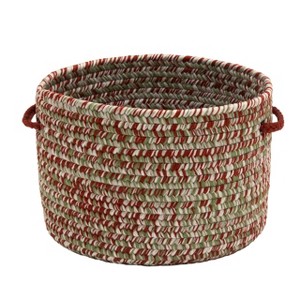 Colonial Mills Holiday Tweed Braided Basket - Holiday Blend 14"x14"x10" - 1 of 4