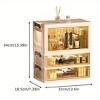 Lycvki 1 Door Foldable Transparent Large Capacity Cosmetics Storage Box with 2 Drawers - 2 of 4