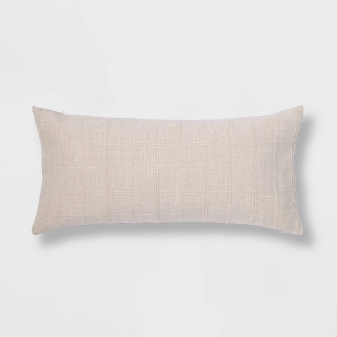 Oversized Textural Woven Throw Pillow Cream - Threshold™ : Target