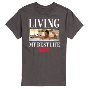 Men's - Scarface - Living My Best Life Short Sleeve Graphic T-Shirt - 1 of 4
