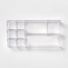 Extra Large Bathroom Plastic Tiered Cosmetic Organizer Clear - Brightroom™  : Target