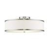 Livex Lighting Park Ridge 3 - Light Semi-Flush Mount in  Brushed Nickel - 2 of 4