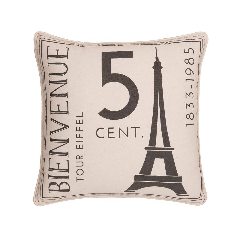 C&F Home 18" x 18" From Paris With Love Printed Throw Pillow, 4 of 6