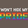 Adult Design By Humans Won't Hide My Pride Rainbow By machmigo Racerback Tank Top - 2 of 2