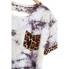 Women's Tie Dye & Leopard Top - umgee - 4 of 4